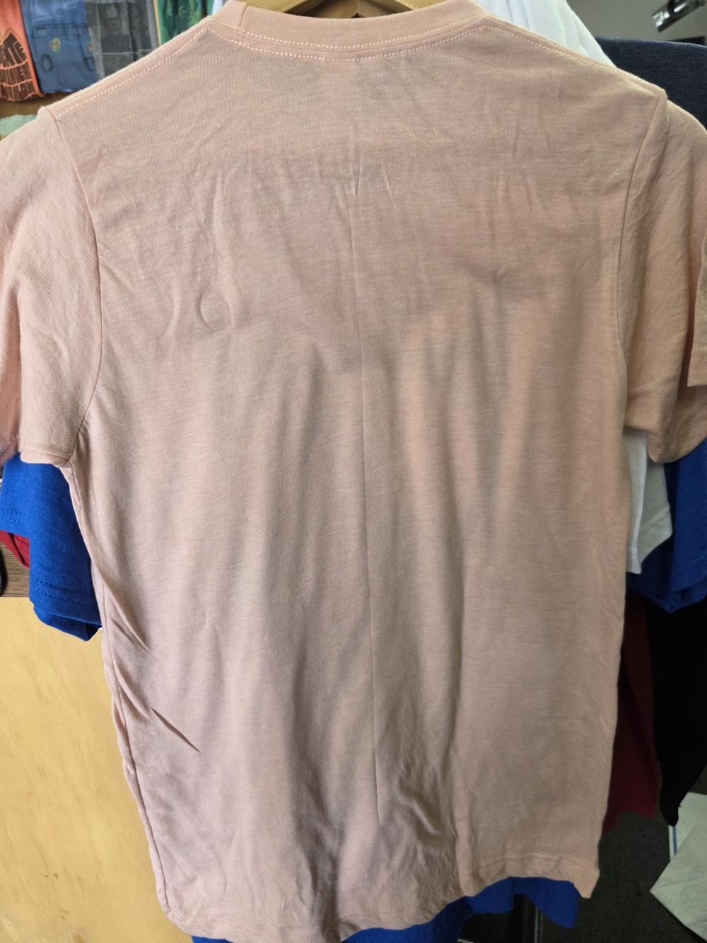 Tultex Pink Crewneck T-Shirt - Picture 2 of 3